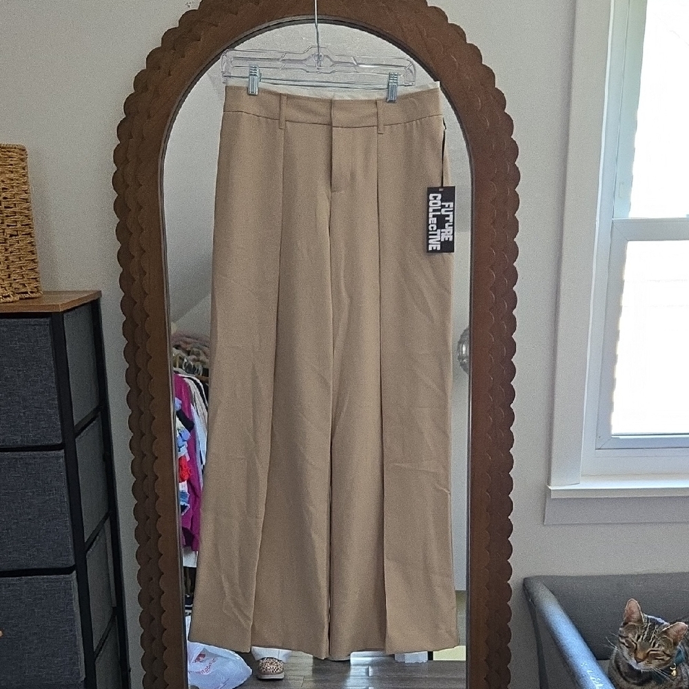 NWT Future Collective Wide Leg High Waist Trousers